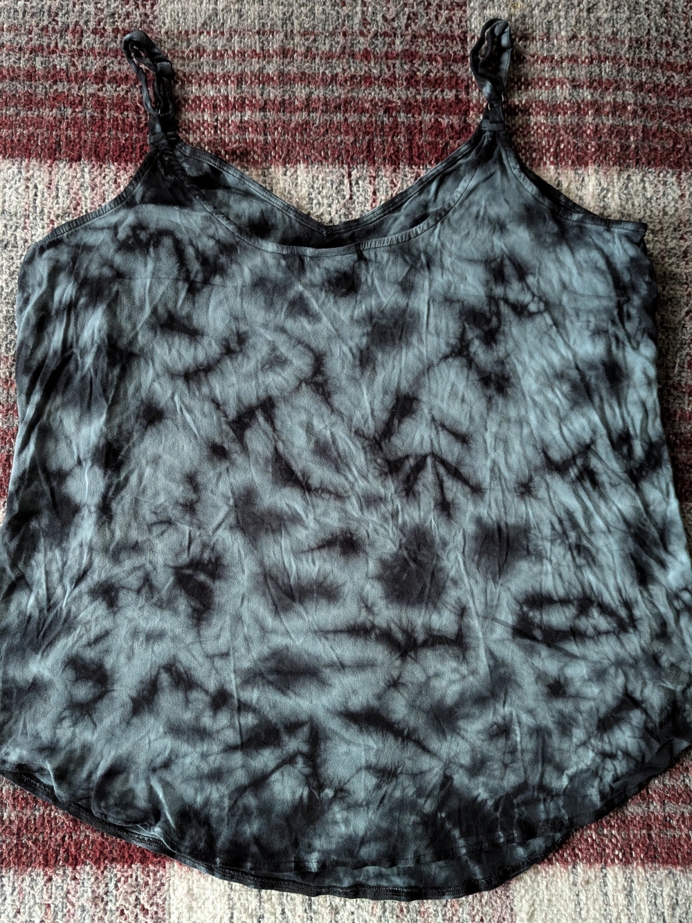 Torrid Black/Blue Tie-Dye Camisole Tank Top Size 1